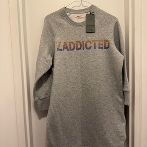 Zaddicted Gray Sweatshirt dress